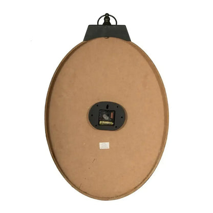 Horloge Murale HMS 18" Bois Ivoire Paon - Déco Élégante - AgorAstrA