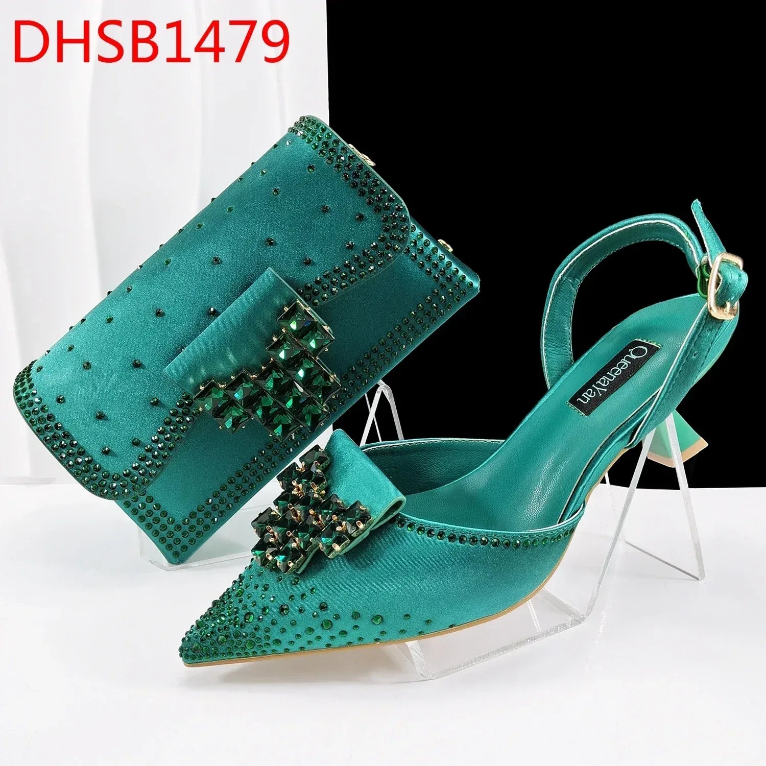 Chaussures Soirée Africaines Femme Bout Pointu avec Sac Assorti Mariage - AgorAstrA