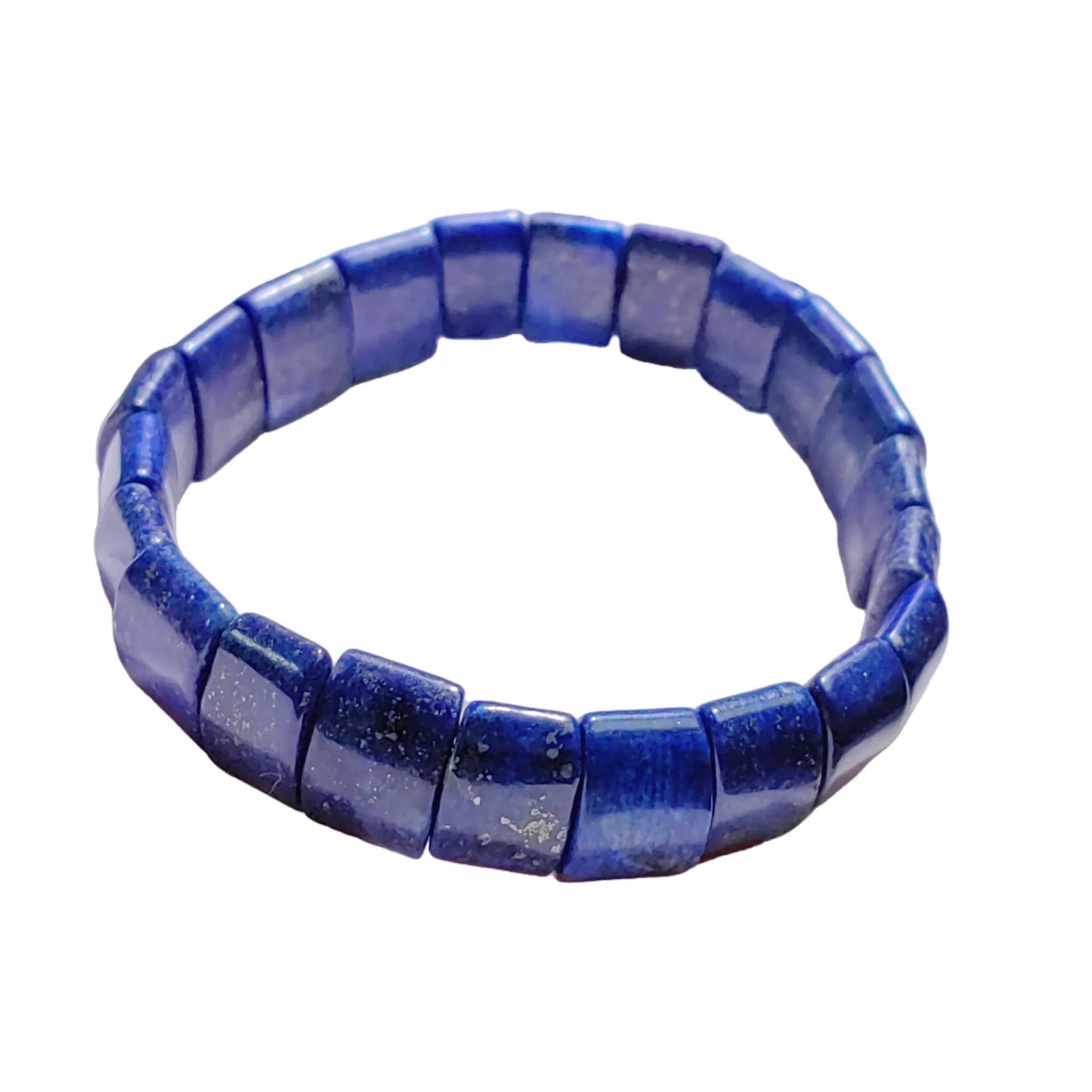Bracelet Perles Lapis Lazuli Bleu - Design Personnalisé Kyanite - Bijou Mode Cadeau - AgorAstrA