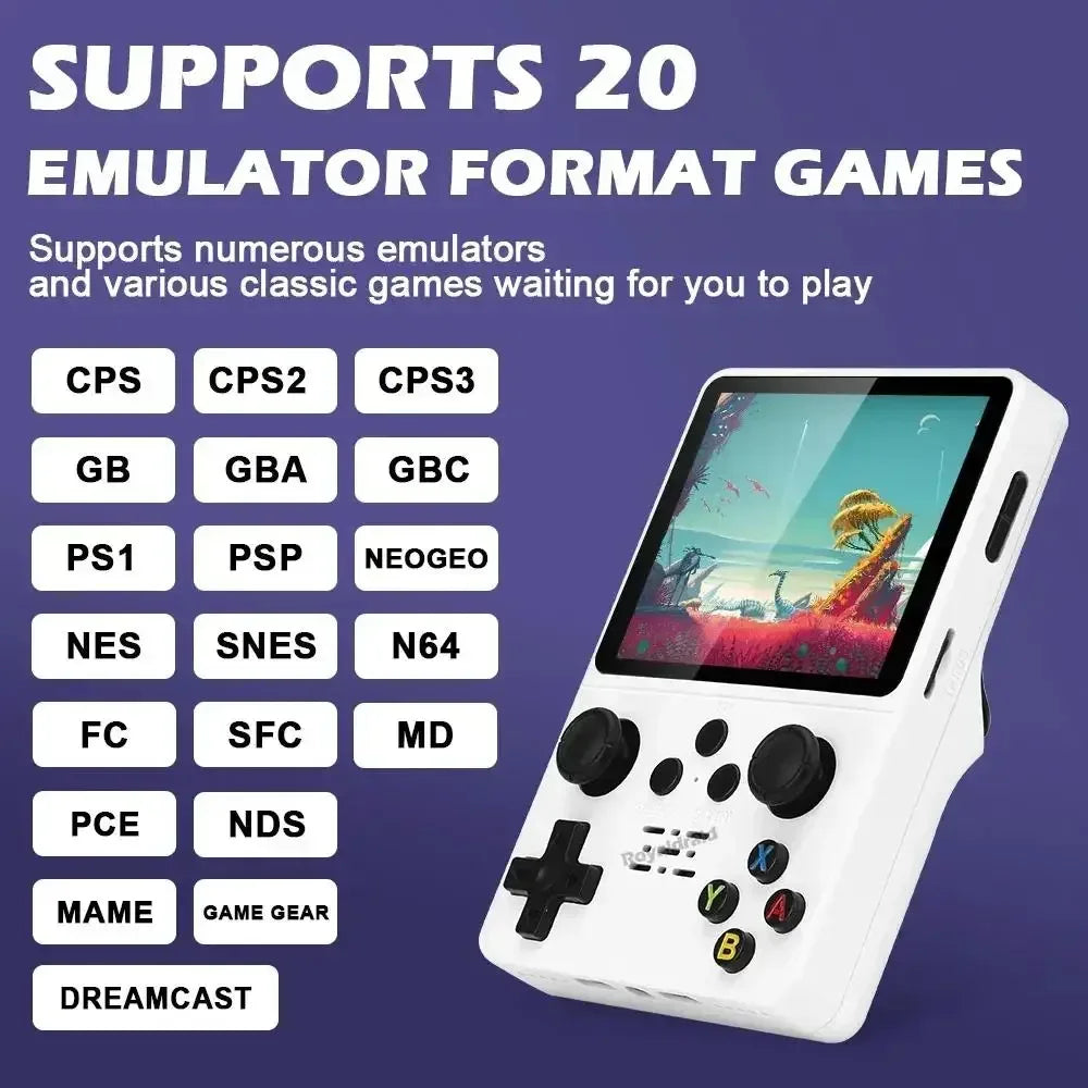 Console Portable Rétro Arkos R35S/R36S - Écran 3.5" 64GB/128GB Jeux Vidéo - AgorAstrA