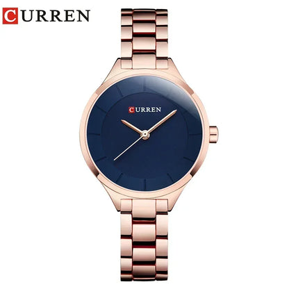 Montre Femme CURREN Acier Inoxydable Quartz Élégante - AgorAstrA