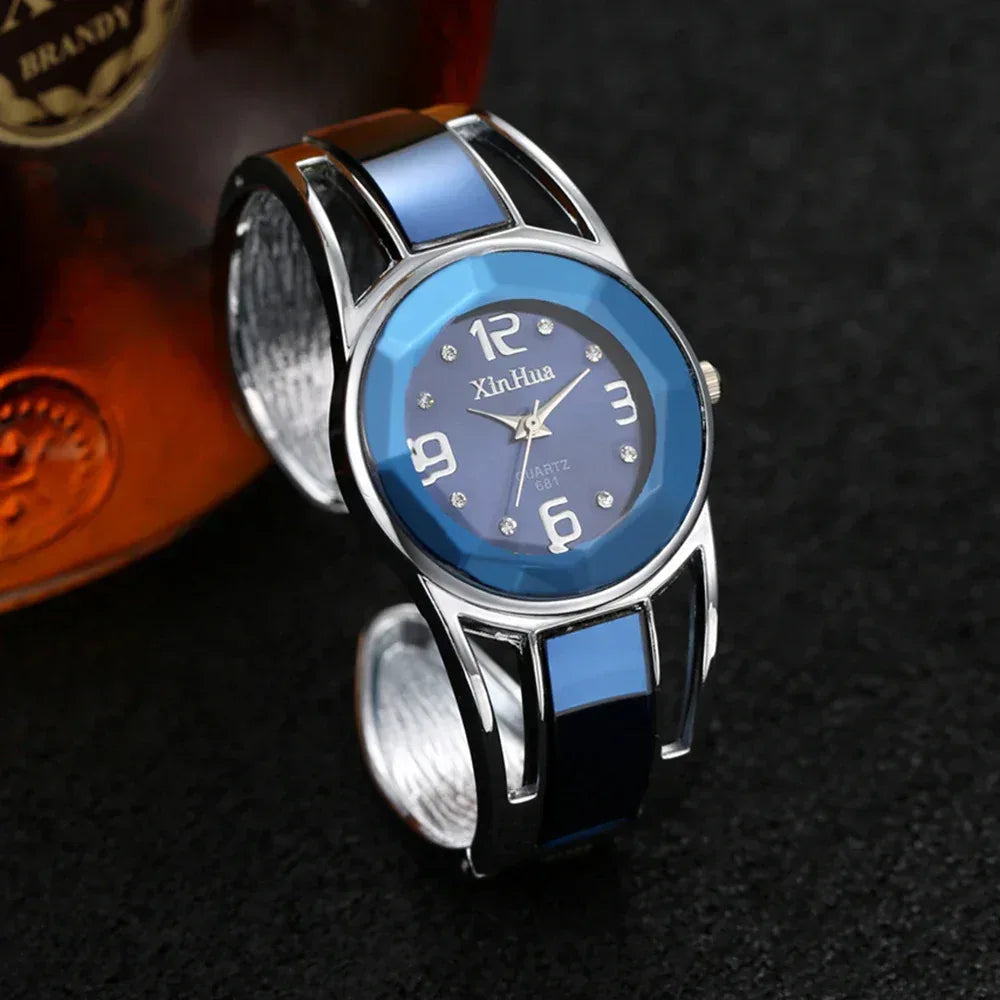 Montre-bracelet Xinhua pour femme, marque de luxe, cadran en acier inoxydable, à quartz. - AgorAstrA