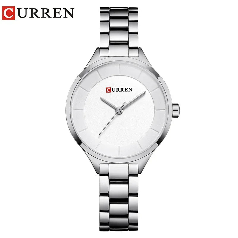 Montre Femme CURREN Acier Inoxydable Quartz Élégante - AgorAstrA