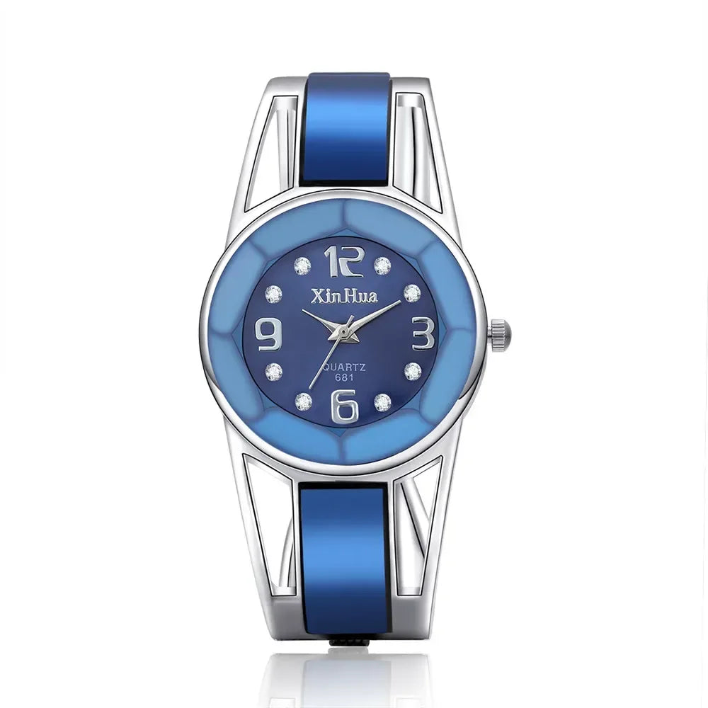Montre-bracelet Xinhua pour femme, marque de luxe, cadran en acier inoxydable, à quartz. - AgorAstrA