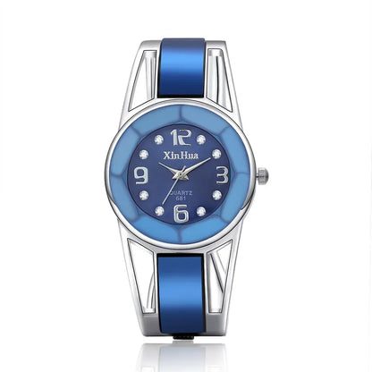 Montre-bracelet Xinhua pour femme, marque de luxe, cadran en acier inoxydable, à quartz. - AgorAstrA