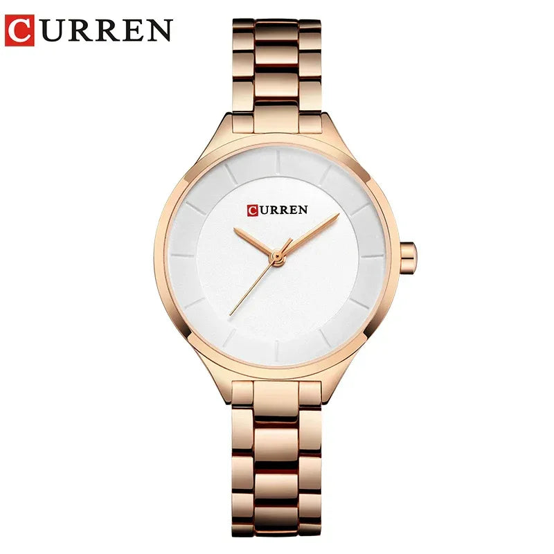 Montre Femme CURREN Acier Inoxydable Quartz Élégante - AgorAstrA
