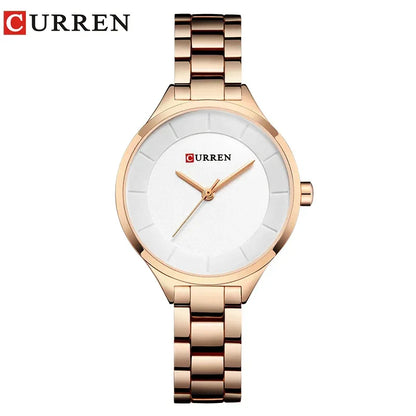Montre Femme CURREN Acier Inoxydable Quartz Élégante - AgorAstrA