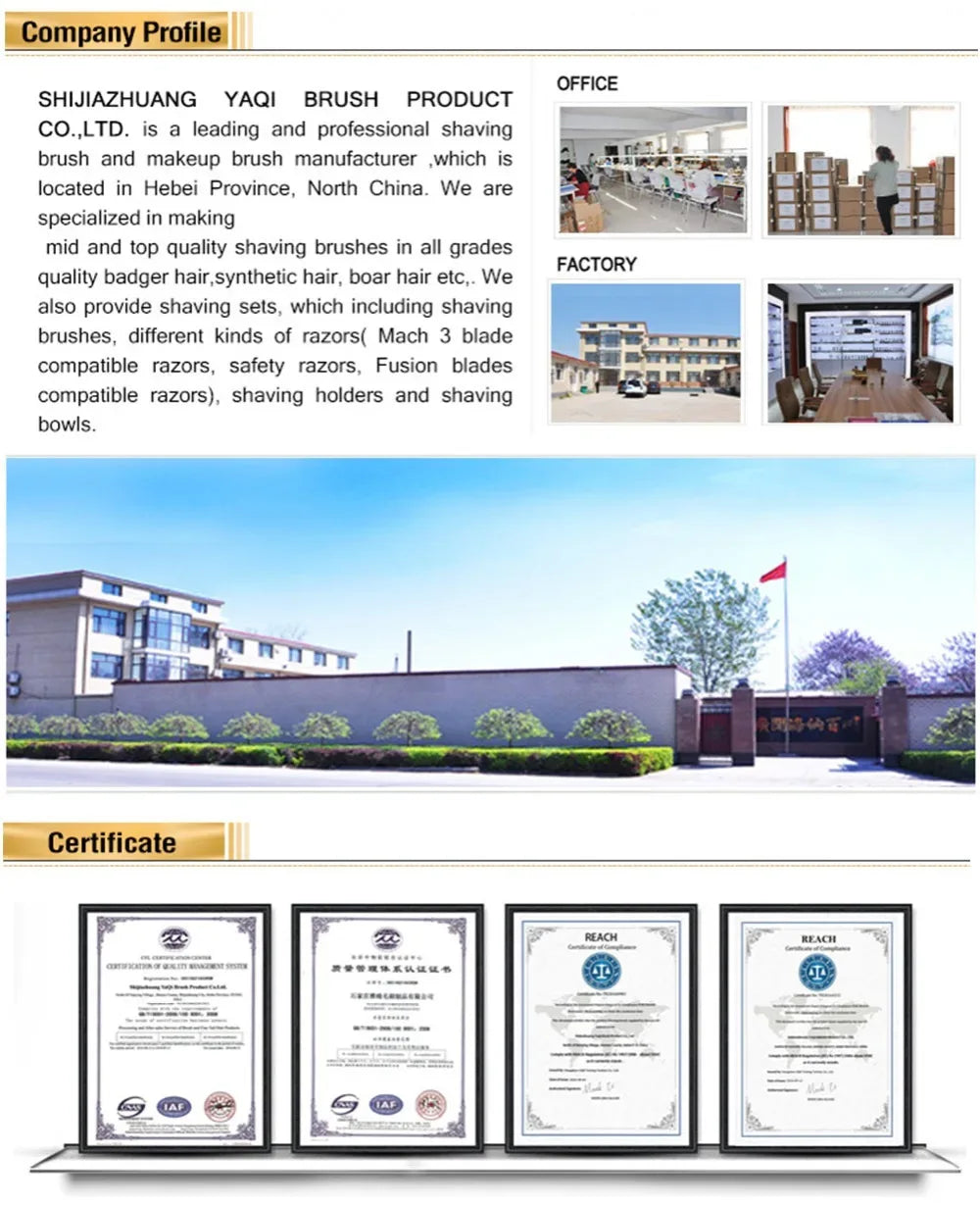 Pinceau Rasage Homme Yaqi Shayish 24mm - Blaireau Barbe Premium - AgorAstrA