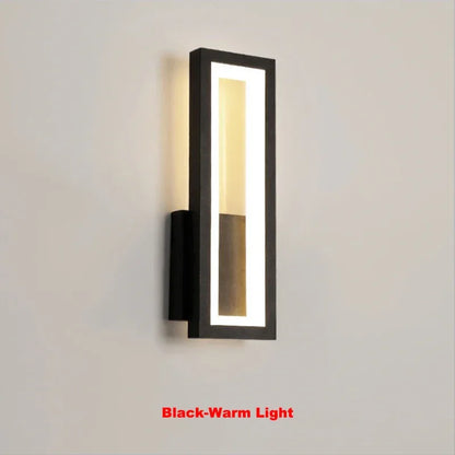 Applique murale minimaliste moderne pour la décoration intérieure (salon, chambre, chevet), 16 W, AC96V-260V, éclairage LED noir et blanc, décoration de couloir - AgorAstrA