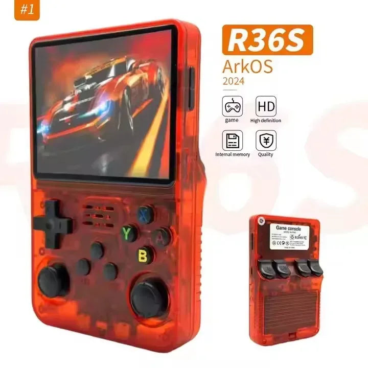 Console de jeux portable rétro R36S avec écran IPS HD de 3,5 pouces, batterie de 3200 mAh et système Linux. Jeux vidéo. - AgorAstrA
