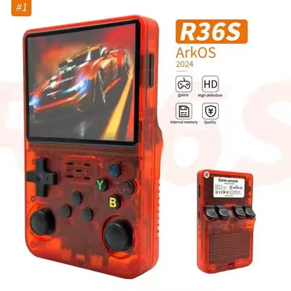Console de jeux portable rétro R36S avec écran IPS HD de 3,5 pouces, batterie de 3200 mAh et système Linux. Jeux vidéo. - AgorAstrA