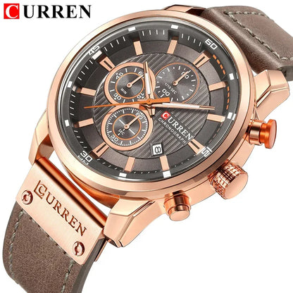 Montre Homme CURREN Fashion Date Quartz - Chronographe Luxe Sport - AgorAstrA