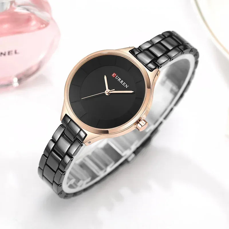 Montre Femme CURREN Acier Inoxydable Quartz Élégante - AgorAstrA