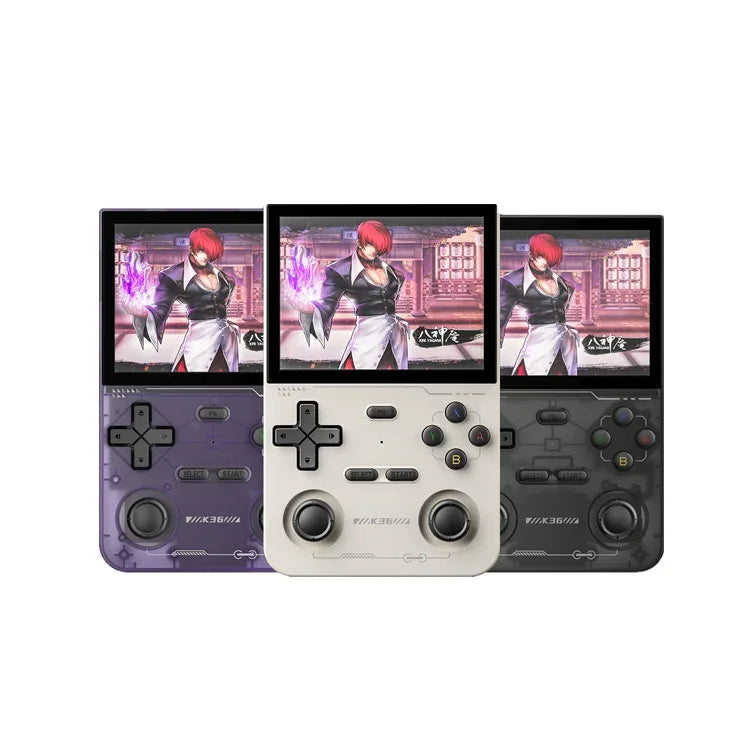 Console Portable Rétro K36 Écran IPS 3.5" Linux 64Go 16000 Jeux R36S - AgorAstrA