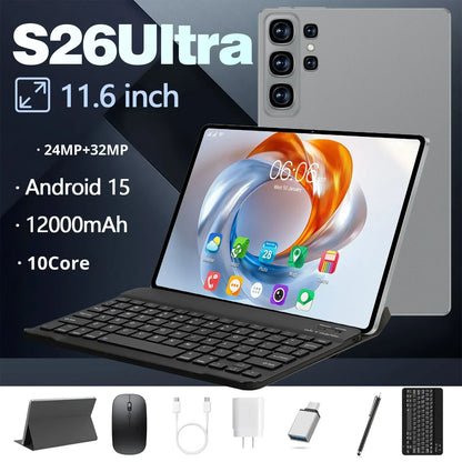 Tablette Android 15 S26Ultra 11 Pouces 24Go RAM 2To - Double SIM 4G/5G - AgorAstrA