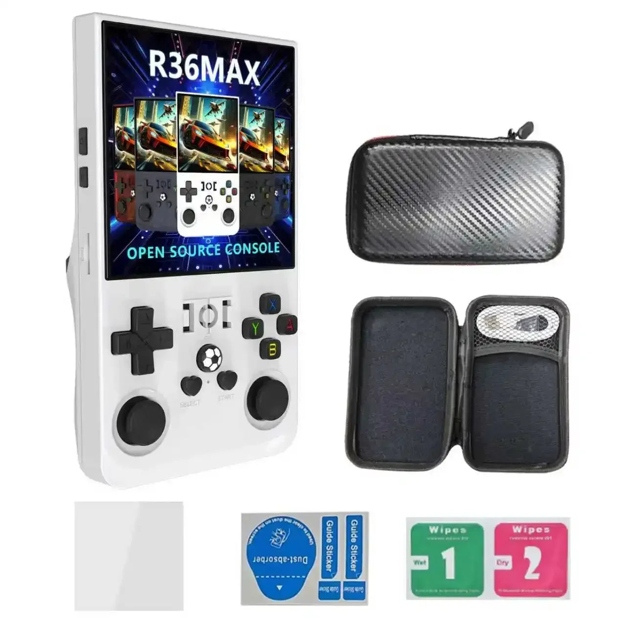 Console de jeu portable rétro R36 Max avec écran IPS, système Linux open source, plus de 15 000 jeux vidéo de poche (2026) - AgorAstrA