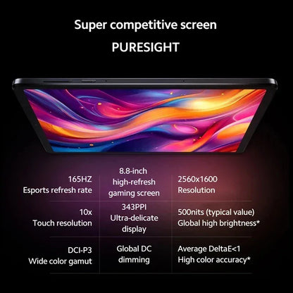 Tablette Lenovo LEGION Y700 2025 Snapdragon 8 Gen 3 Écran 8.8" 165Hz 6550mAh - AgorAstrA