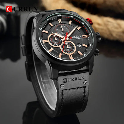 Montre Homme CURREN Fashion Date Quartz - Chronographe Luxe Sport - AgorAstrA