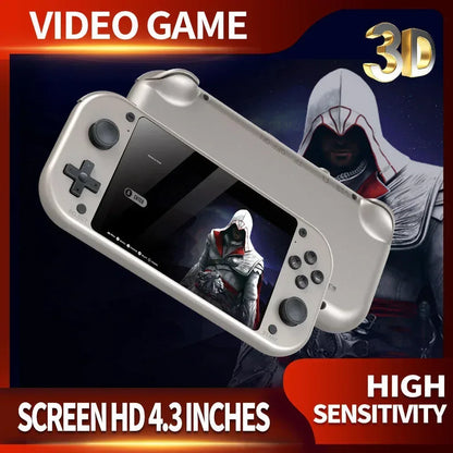 Console de jeux portable M17, 64 Go, écran 4,3 pouces, plus de 15 000 jeux rétro, avec double joystick 3D. - AgorAstrA