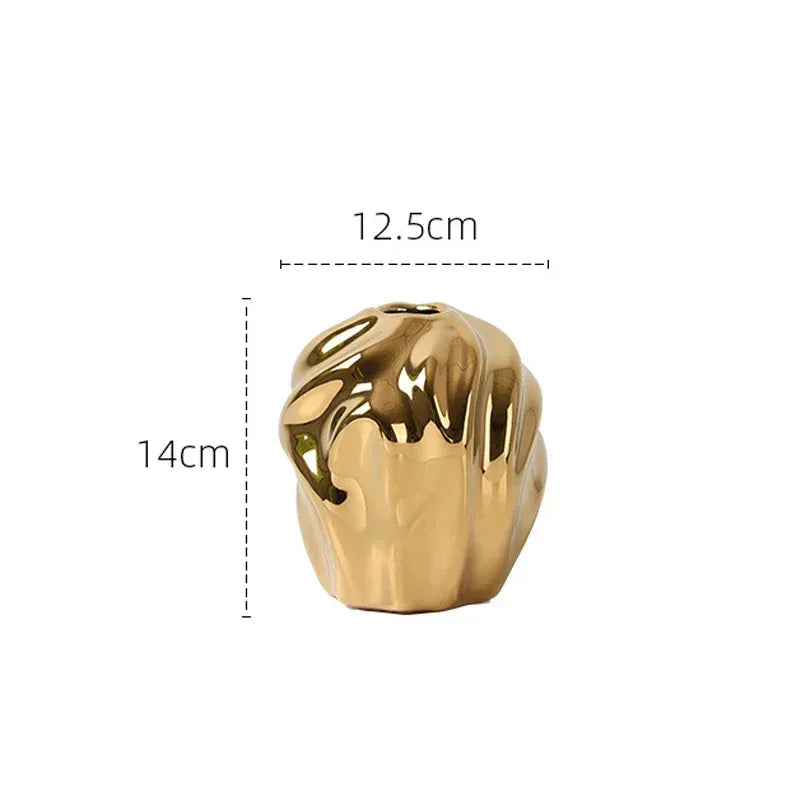 modern-minimalist-white-ceramic-matte-flower-vase-decorative-vase-for-dried-flower-centerpiece-art-crafts-home-table-decoration - AgorAstrA