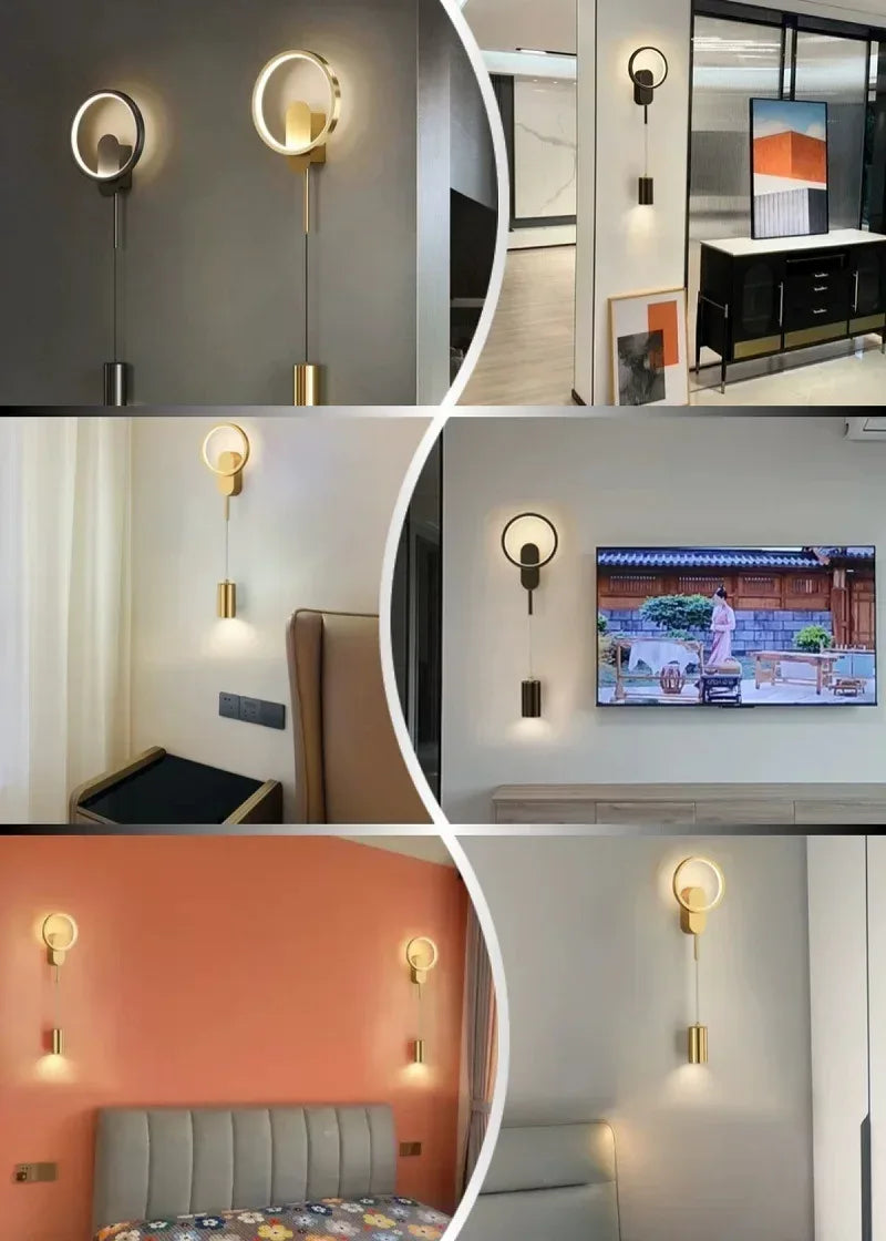 Applique murale LED moderne et minimaliste pour chambre à coucher, chevet ou salon. Éclairage intérieur et lampes décoratives. - AgorAstrA