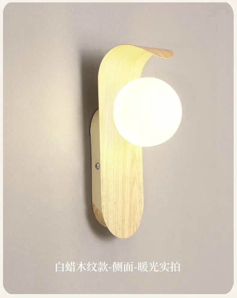 Applique murale au design minimaliste et moderne pour chambre, tête de lit, salon, éclairage d'ambiance, œuvre d'art en bois, bureau, couloir, escalier - AgorAstrA