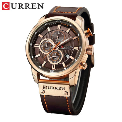 Montre Homme CURREN Fashion Date Quartz - Chronographe Luxe Sport - AgorAstrA