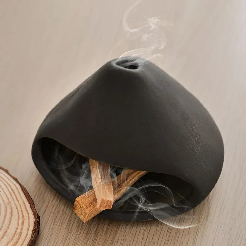 Brûleur Sauge Céramique Artisanale - Palo Santo Yoga Déco Zen - AgorAstrA