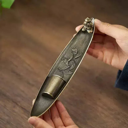 creative-ceramic-incense-holder-for-tea-room-study-fragrance-free-zen-decoration - AgorAstrA