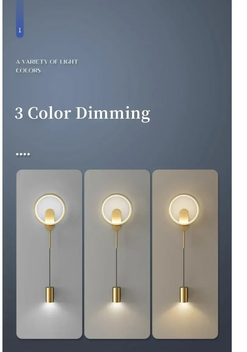 Applique murale LED moderne et minimaliste pour chambre à coucher, chevet ou salon. Éclairage intérieur et lampes décoratives. - AgorAstrA