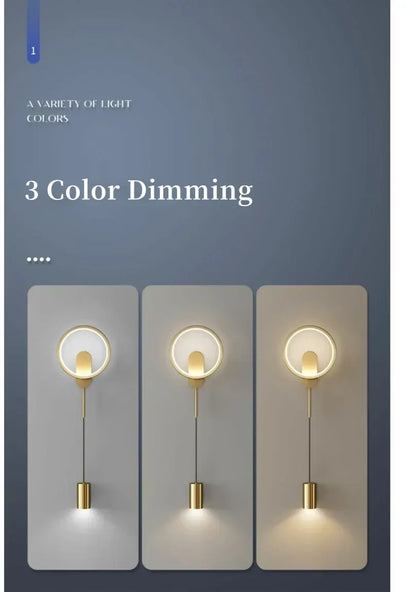 Applique murale LED moderne et minimaliste pour chambre à coucher, chevet ou salon. Éclairage intérieur et lampes décoratives. - AgorAstrA