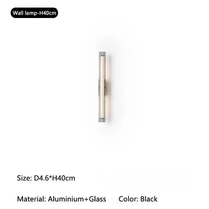 Applique murale minimaliste moderne pour salon, chambre, chevet, hôtel, design nordique créatif, applique en verre allongé, décoration intérieure - AgorAstrA