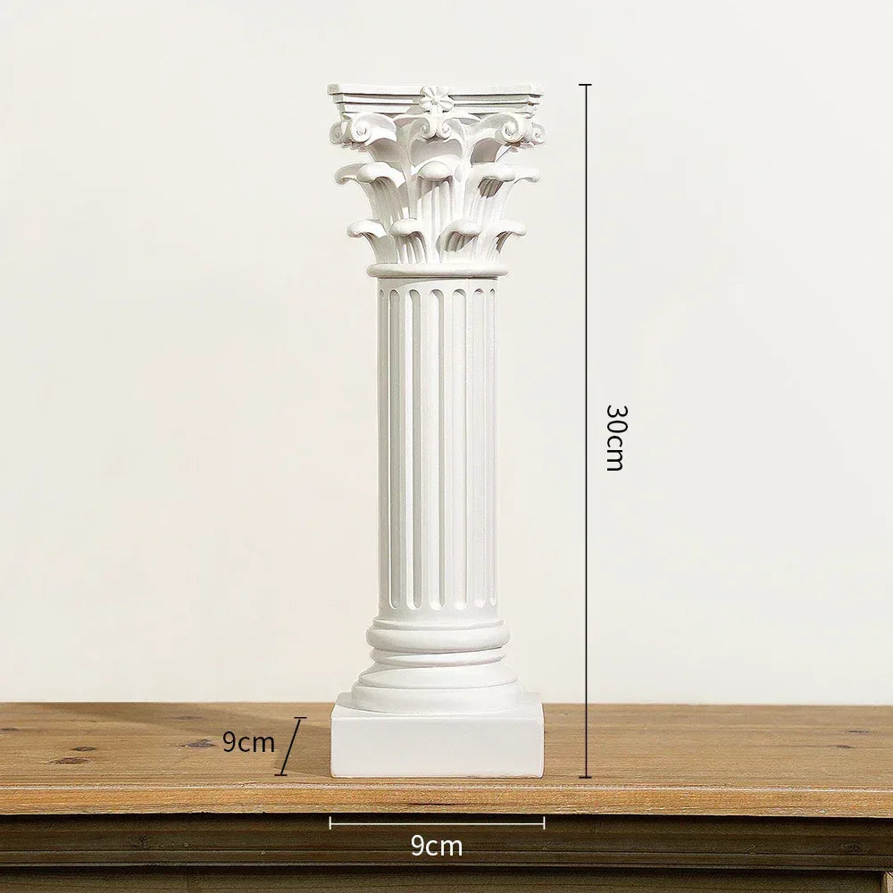 roman-column-pedestal-statue-greek-style-carved-figurine-for-garden-home-decor-wedding-ceremony-table-display - AgorAstrA
