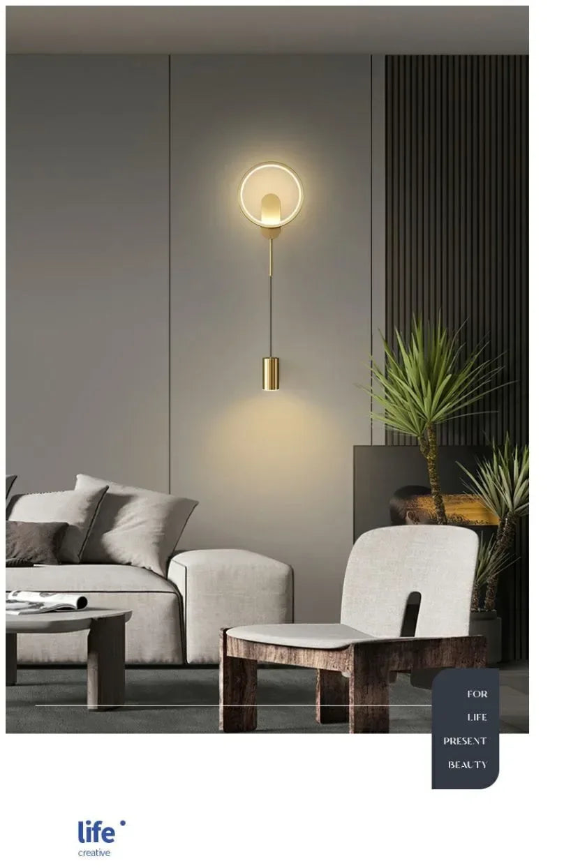 Applique murale LED moderne et minimaliste pour chambre à coucher, chevet ou salon. Éclairage intérieur et lampes décoratives. - AgorAstrA