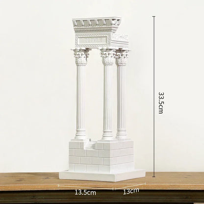 roman-column-pedestal-statue-greek-style-carved-figurine-for-garden-home-decor-wedding-ceremony-table-display - AgorAstrA
