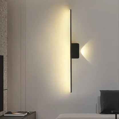 Applique murale LED minimaliste moderne pour chambre à coucher, applique murale longue bande pour salon, éclairage d'intérieur. - AgorAstrA