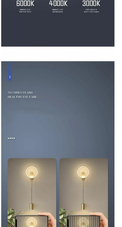 Applique murale LED moderne et minimaliste pour chambre à coucher, chevet ou salon. Éclairage intérieur et lampes décoratives. - AgorAstrA