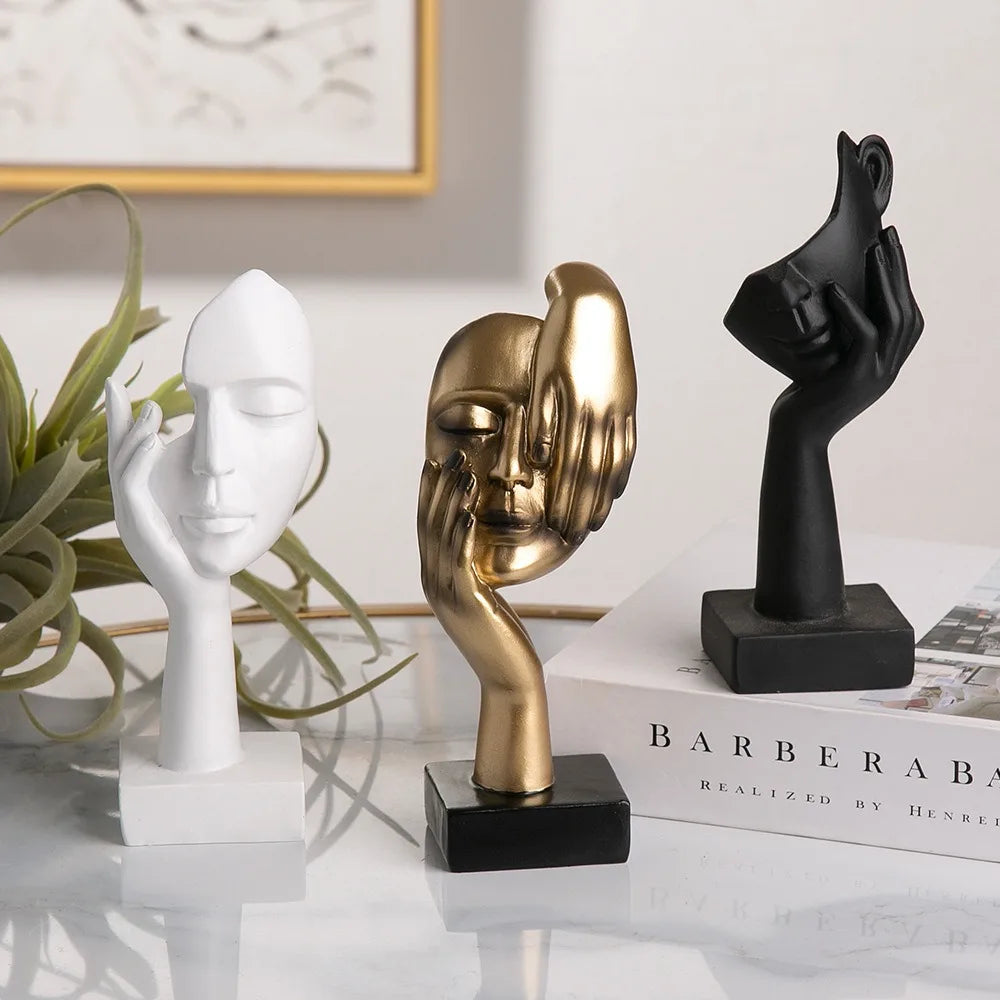 1-pc-ballet-girl-gold-home-decor-abstract-art-modern-sculptures-statues-aesthetic-desk-dining-table-modern-living-room - AgorAstrA