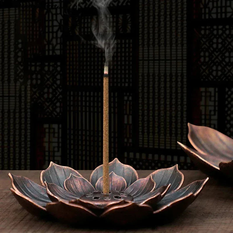 ceramic-white-lotus-incense-burner-home-decor-stick-holder-buddhist-aromatherapy-censer-use-in-office-teahouse - AgorAstrA