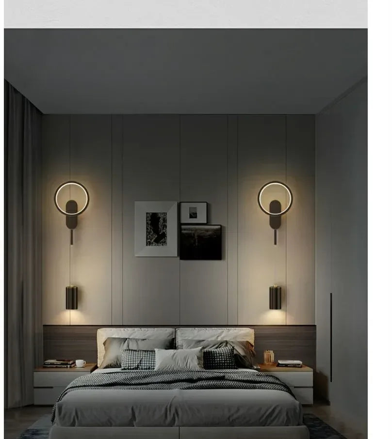 Applique murale LED moderne et minimaliste pour chambre à coucher, chevet ou salon. Éclairage intérieur et lampes décoratives. - AgorAstrA
