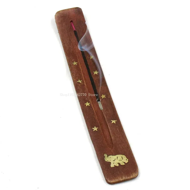 Porte-Encens Bois Naturel - Support Bâtonnets Zen Minimaliste - AgorAstrA