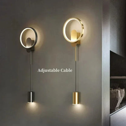 Applique murale LED moderne et minimaliste pour chambre à coucher, chevet ou salon. Éclairage intérieur et lampes décoratives. - AgorAstrA