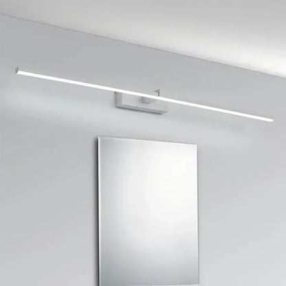 Applique murale LED miroir minimaliste moderne, éclairage d'ambiance pour la maison, lampe frontale en forme de bande d'aluminium, décoration intérieure de salle de bain - AgorAstrA