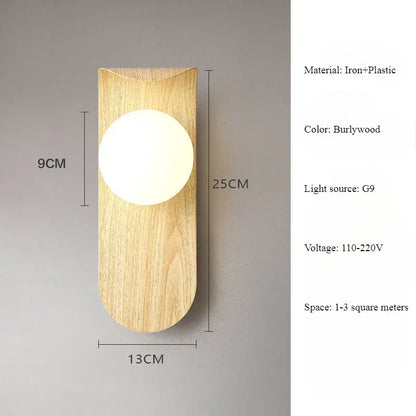Applique murale au design minimaliste et moderne pour chambre, tête de lit, salon, éclairage d'ambiance, œuvre d'art en bois, bureau, couloir, escalier - AgorAstrA