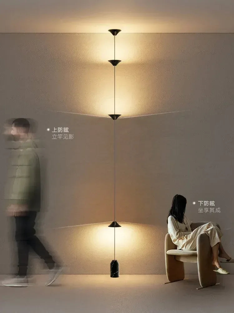 Applique Murale Verre Long Nordique - Luminaire Design Moderne - AgorAstrA