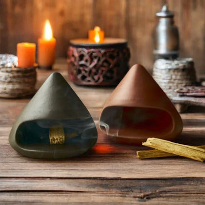 Brûleur Sauge Céramique Artisanale - Palo Santo Yoga Déco Zen - AgorAstrA
