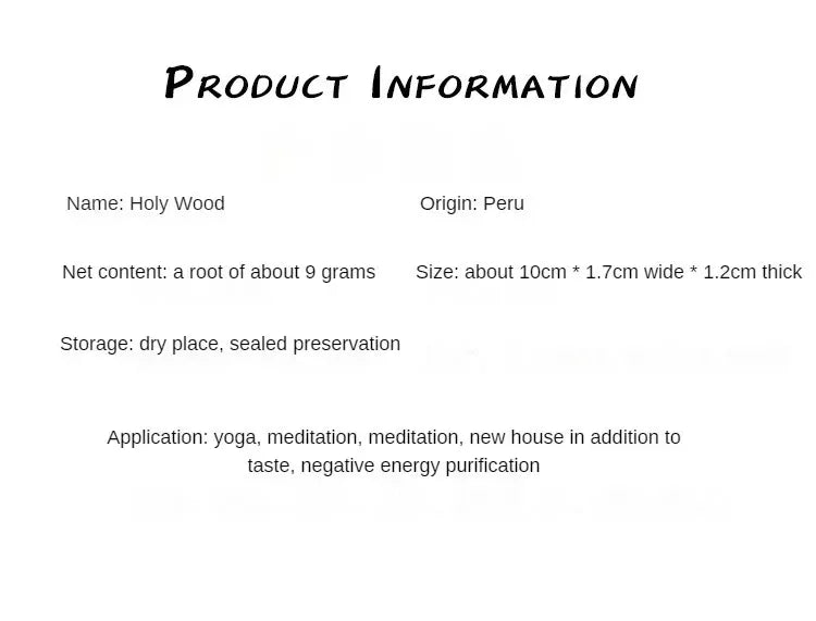 Bâtonnet Palo Santo Pérou Bois Sacré Naturel - Aromathérapie Zen - AgorAstrA