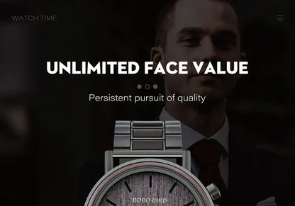 Montre Homme BOBO BIRD Bois Chronographe - Style Militaire Coffret Cadeau - AgorAstrA