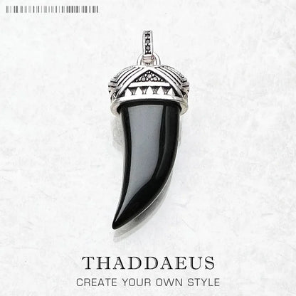 Pendentif Ethnique Maori Dent Tigre - Bijou Unisexe Symbolique Cadeau - AgorAstrA