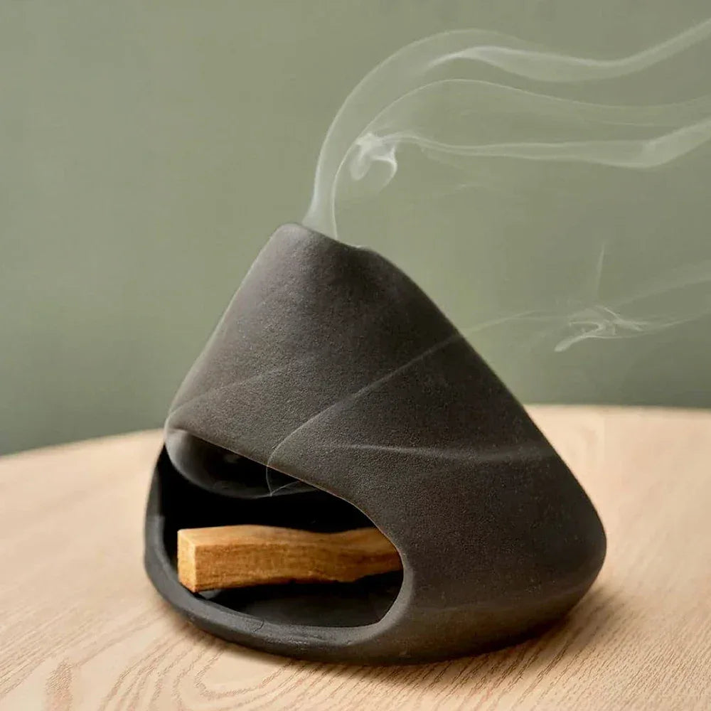 Brûleur Sauge Céramique Artisanale - Palo Santo Yoga Déco Zen - AgorAstrA